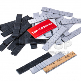 Серые балансировочные грузы Venjong V350 для литых дисков (5 полос по 60 грамм) 