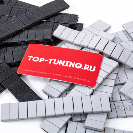 Черные балансировочные грузы Venjong V350 для литых дисков (5 полос по 60 грамм)