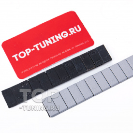 Черные балансировочные грузы Venjong V350 для литых дисков (5 полос по 60 грамм)