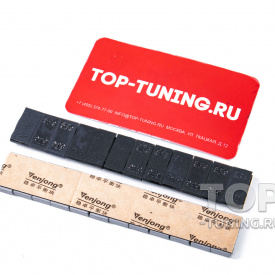 Черные балансировочные грузы Venjong V350 для литых дисков (5 полос по 60 грамм)