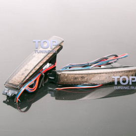 Светодиодные вставки в задний бампер TITANIUM FX-1 на Infiniti QX70 (FX35, 37, 50)