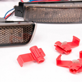 Светодиодные вставки в задний бампер TITANIUM FX-1 на Infiniti QX70 (FX35, 37, 50)