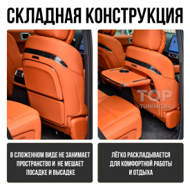 Откидной столик Carbon Line (3 в 1) в спинку сиденья Lixiang (с подсветкой и зарядкой)