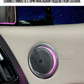 Выдвижные 3D динамики c подсветкой в двери Lixiang