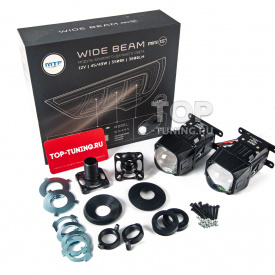 Компактные BI-LED линзы WideBeam MINI 1.5″ 5500K для авто и мототехники