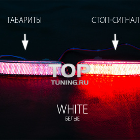 Светодиодные вставки в задний бампер Epistar на Nissan