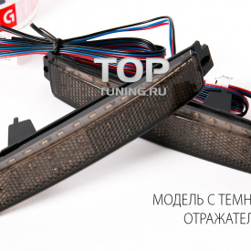 Светодиодные вставки в задний бампер Epistar на Nissan