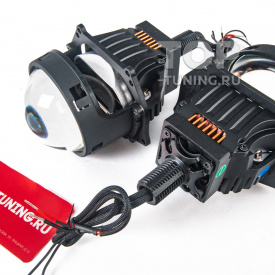 Светодиодные БИ-линзы Cyber Light 2.0 OEM 5500K для авто