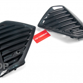 Накладки в передний бампер R-Dеsign для Volvo XC60 II  (2021-2025 рecтайлинг)