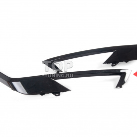 Молдинги на передний бампер R-Dеsign для Volvo XC60 II (2021-2025 рecтайлинг)