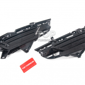 Решетки ПТФ на передний бампер R-Dеsign для Volvo XC60 II (2021-2025 рecтайлинг)