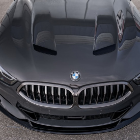 Центральные накладки SCL POWER на передний бампер — Тюнинг BMW 8 (G16)