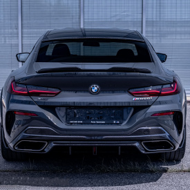 Боковые накладки SCL POWER на задний бампер — Тюнинг BMW 8 (G16)