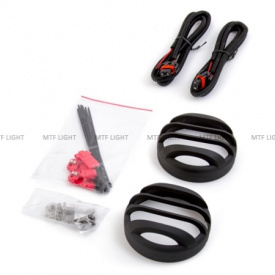 Светодиодные противотуманные фары MTF Light 90 мм для авто