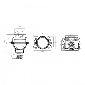 Cветодиодные БИ-линзы Dynamic Vision Compact 2.5″ 5500К - 2 шт