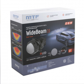 Светодиодные БИ-линзы WideBeam 2.0 OEM 3″ 6000K