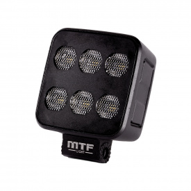 Квадратный прожектор светодиодный MTF Light Maximum Black (6 светодиодов. 12-24V, 4000 lm, 5000K)