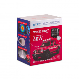 Светодиодный  прожектор MTF Light Style (40Вт, 3000лм, 12/24В)