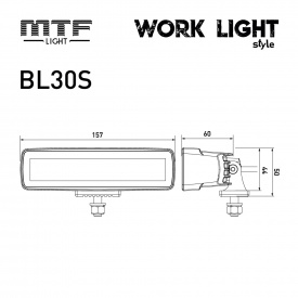 Линейный cветодиодный прожектор MTF Light Style (20 Вт, 1950 лм, 12/24 В) 
