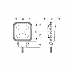 Светодиодный фонарь MTF LIGHT (11 Вт, 12-60В, 1200лм, 6000К)