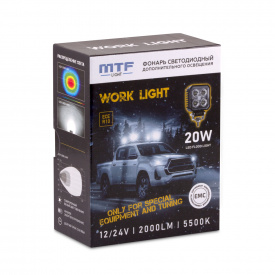 Светодиодный фонарь MTF LIGHT (20 Вт, 12-24В, 1100лм, 5500К)