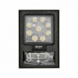 Квадратный светодиодный фонарь MTF LIGHT (27 Вт, 12-24В, 3000лм, 6000К)