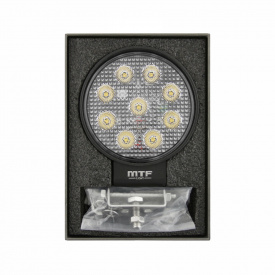 Круглый светодиодный фонарь MTF LIGHT (27 Вт, 12-24В, 3000лм, 6000К)