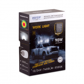 Светодиодный фонарь MTF LIGHT (90 Вт, 12-24В, 7400лм, 5500К)