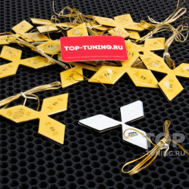 Гибкая светодиодная вставка под эмблему LED на Mitsubishi (97х85 мм)