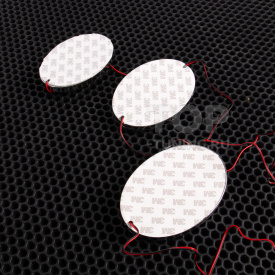 Хромированная эмблема для Toyota с красной подсветкой