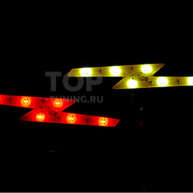 Гибкая светодиодная вставка под эмблему LED на Opel (144х26 мм)