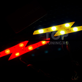 Гибкая светодиодная вставка под эмблему LED на Opel (144х26 мм)