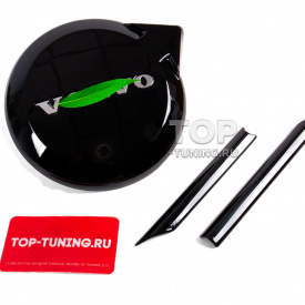 Антихром накладка на эмблему решетки радиатора Volvo 