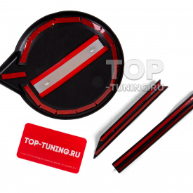 Антихром накладка на эмблему решетки радиатора Volvo 