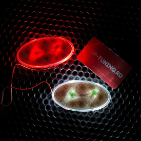 Светодиодная вставка под эмблему LED на Hyundai (103х54 мм)