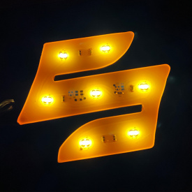 Гибкая светодиодная вставка под эмблему LED на Suzuki (100х100 мм)