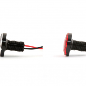 Универсальные круглые габаритные огни MTF Light (Красный свет, LED, 12V, 25 мм)