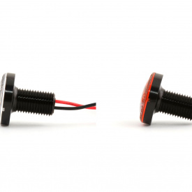 Универсальные круглые габаритные огни MTF Light (Янтарный свет, LED, 12V, 25 мм)