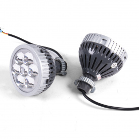 Светодиодные линзы i6 White (80 мм, 5500К, H7, H11) дальнего света с ДХО в фары авто