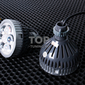 Светодиодные линзы i6 White (80 мм, 5500К, H7, H11) дальнего света с ДХО в фары авто