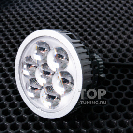 Светодиодные линзы i6 White (80 мм, 5500К, H7, H11) дальнего света с ДХО в фары авто