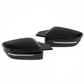 Черные крышки зеркал M-Style 2 для BMW 3 G20, 5 G30. 7 G11