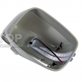 Облицовки зеркал с повторителями поворота и ДХО на Infiniti M-37 (2010+)