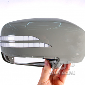 Облицовки зеркал с повторителями поворота и ДХО на Infiniti M-37 (2010+)