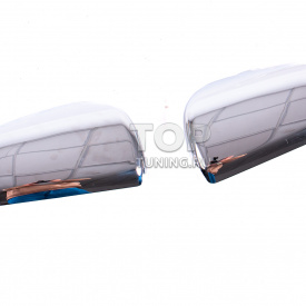 Хромированные накладки на зеркала для Mitsubishi Lancer X (2007+)