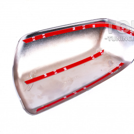 Хромированные накладки на зеркала для Mitsubishi Lancer X (2007+)