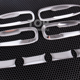 Хромированные накладки под ручки дверей для Toyota Land Cruiser Prado 150