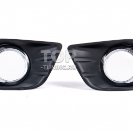 Маски на передние противотуманные фары для Toyota Land Cruiser Prado 150 (2009-2013)