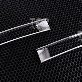 Хромированные накладки на катафоты заднего бампера Mitsubishi Lancer X (2007+)