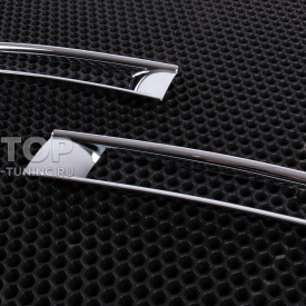 Хромированные накладки на катафоты заднего бампера Mitsubishi Lancer X (2007+)